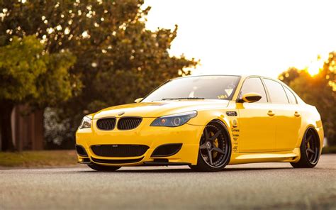 BMW M5 Yellow Car Tuning wallpaper | 1680x1050 | #16208