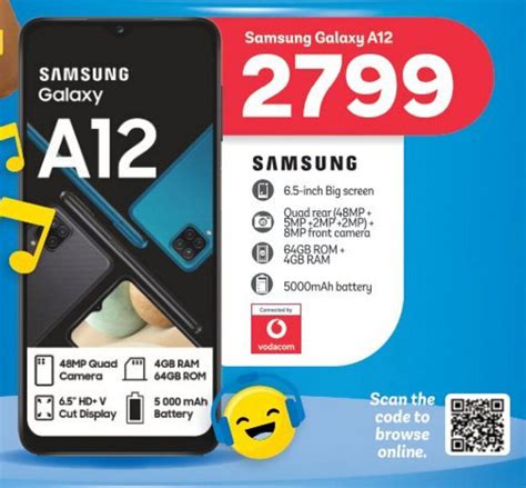 Samsung Galaxy A12 64GB offer at PEP