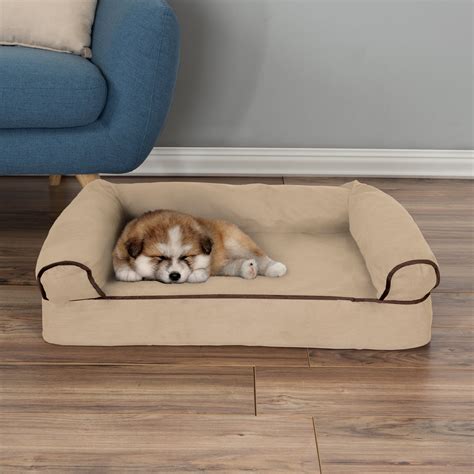 Dog Bed Orthopedic Pet Sofa Bed with Memory Foam and Foam Stuffed ...