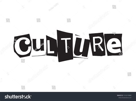 Word Lettering Culture Collage Art Urban Stock Vector (Royalty Free ...