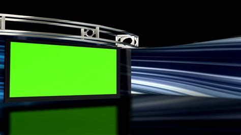 HD Virtual Studio set Background 1 with Green screen TV set | Virtual ...