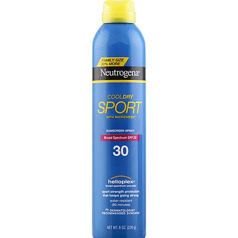 Neutrogena CoolDry Sport Water-Resistant Sunscreen Spray SPF 30, 8 oz ...