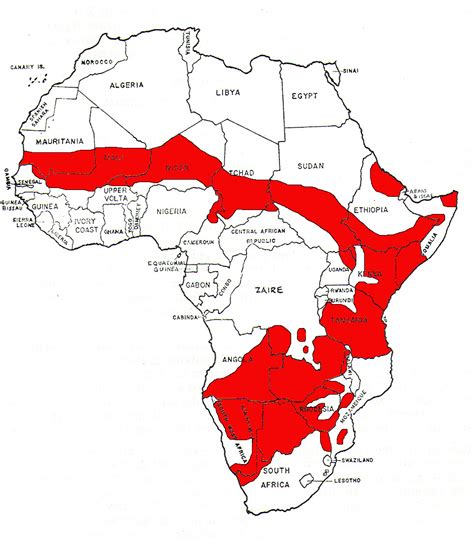 Cheetahs Habitat Map