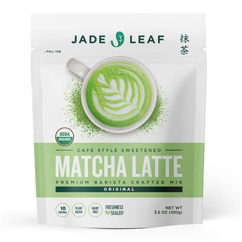 Jade Leaf Matcha, Organic Japanese Matcha Latte Mix, Powdered Tea, 3.5 ...