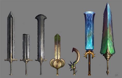 ArtStation - Swords Concept art practice 2022