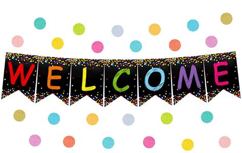 Buy Welcome Banner Welcome Bulletin Board for Classroom Decoration Back ...