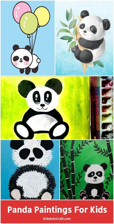 Panda Paintings for Kids - Kids Art & Craft