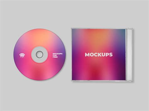 Free Plastic CD Mockup (PSD)