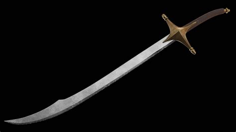 Free 3D Curve Sword Scimitar From Elden Ring - TurboSquid 1998746