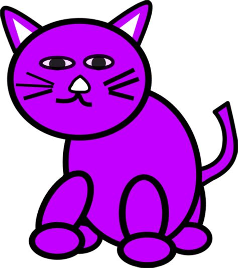 Purple Cat - ClipArt Best