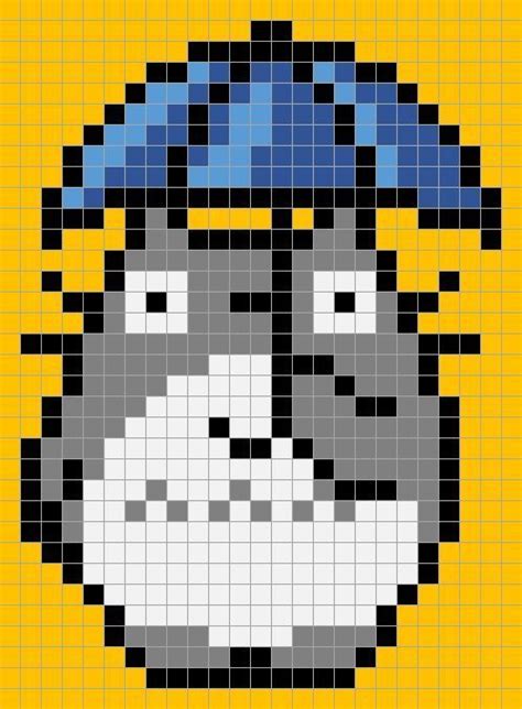 Totoro pixel reference - Pixel Arts Photo (40254147) - Fanpop Cross ...