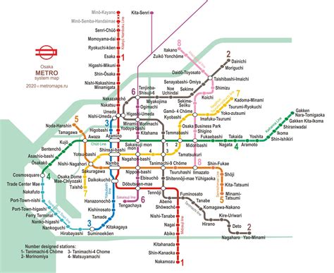 Osaka Subway Map Subway Map Osaka Metro Map | Images and Photos finder