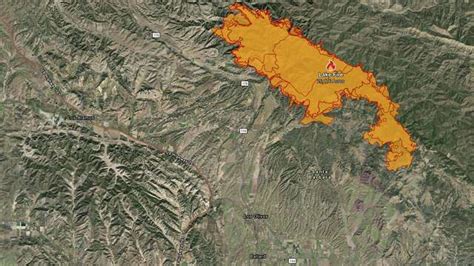 Map shows where the Lake Fire is burning in Santa Barbara County