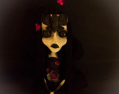 Collectible Goth Creepy Cute Handmade Female Figurative Sculpture ...