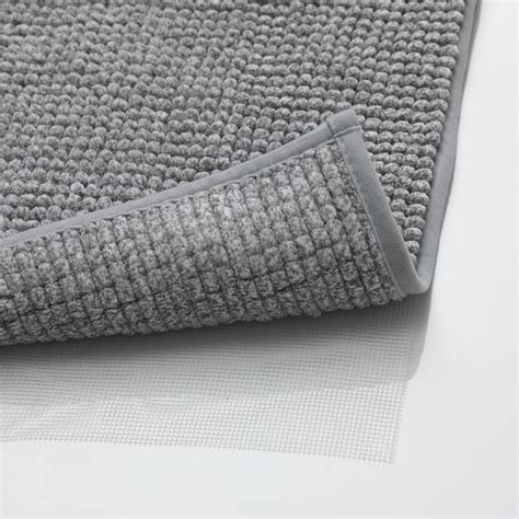 TOFTBO Bath mat, grey-white mélange, 60x120 cm - IKEA