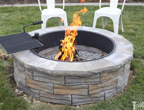 DIY Backyard Fire Pit - Her Tool Belt