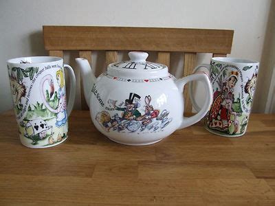 paul cardew alice in wonderland teapot an mugs | #270291742