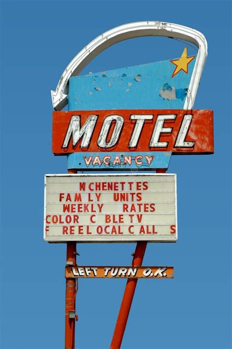 Vintage motel sign stock image. Image of sign, lodging - 16374905