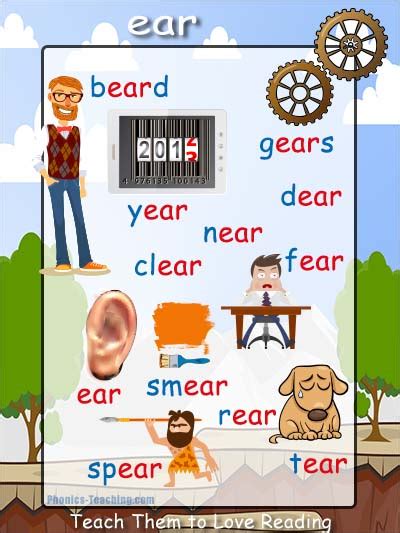 Ear Sound Words Phonics Game Free Printable, 46% OFF