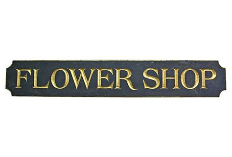 Flower Shop Sign | Shop signs, Flower shop, Miniature greenhouse