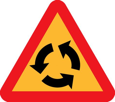 Roundabout Sign Clip Art at Clker.com - vector clip art online, royalty ...