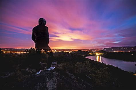 HD wallpaper: alone, boy, city, lights, lonely, long exposure, man ...