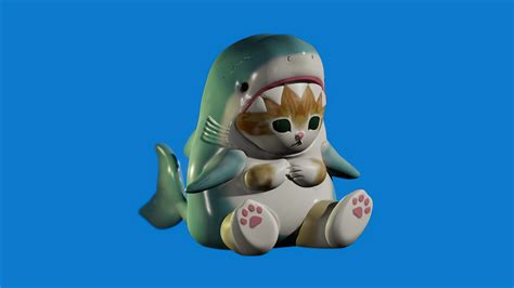 STL file Cat Shark・3D printer design to download・Cults