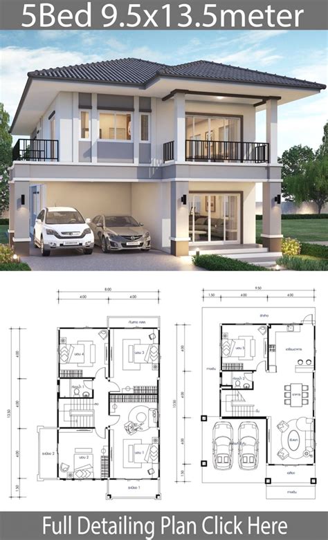 Planos De Casas De Dos Plantas Modern House Design Model House Plan ...