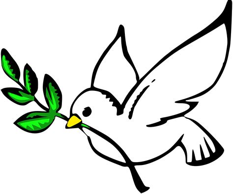 Peace Symbol Dove - ClipArt Best