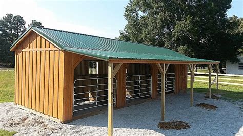 Loafing shed with tack room plans