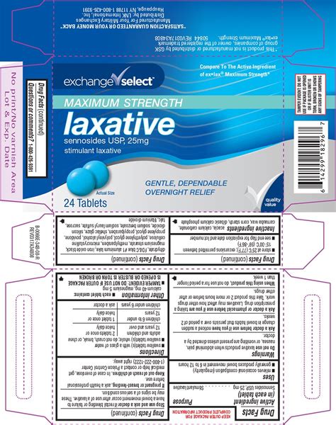 Laxative Maximum Strength (tablet, sugar coated) ARMY AND AIR FORCE ...