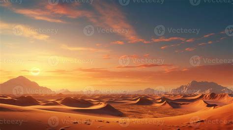 desert mirage, digital art illustration, Generative AI 27702188 Stock ...