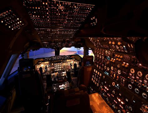 Cool Jet Airlines: boeing 747 cockpit