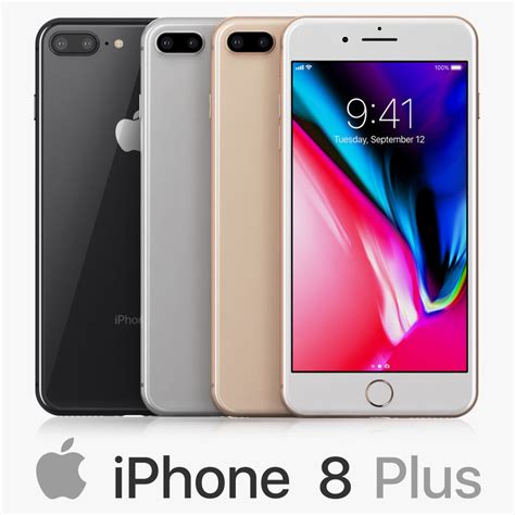 Apple iphone 8 colors 3D - TurboSquid 1209281