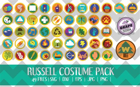 Pixar Up Russell Badges