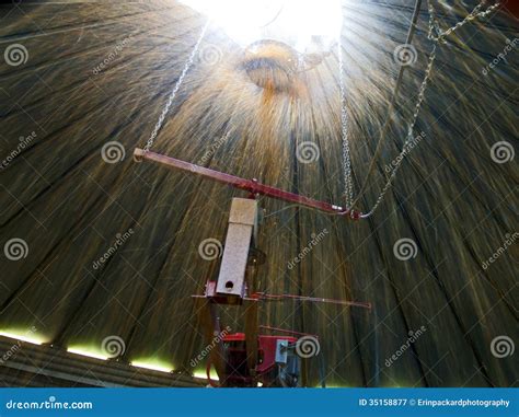 Corn Fill a Silo from Inside Stock Image - Image of silo, filling: 35158877