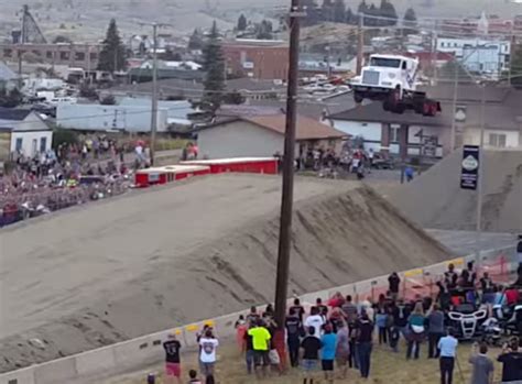 Video: Another Godfrey goes after semi-truck jump record — and nails it