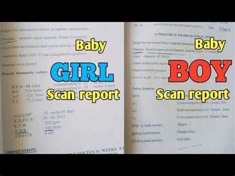 Tiffa Scan Report For Baby Boy Telugu - Captions Profile