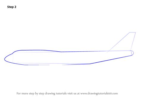 Learn How to Draw Aeroplane Sideview (Airplanes) Step by Step : Drawing ...