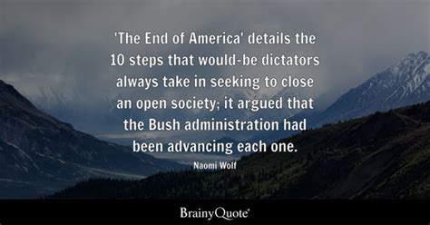 Naomi Wolf - 'The End of America' details the 10 steps...