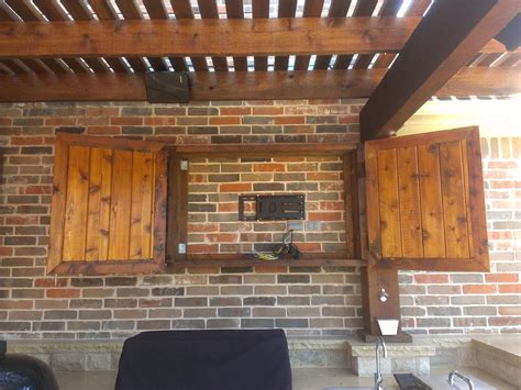 Diy Outdoor Tv Wall Cabinet : In this case, that means the boards ...