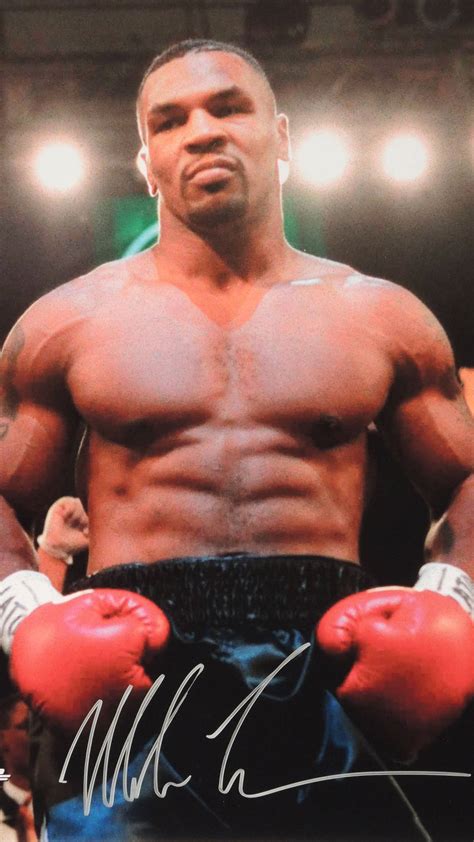 Download Mike Tyson 4K Autographed Photograph Wallpaper | Wallpapers.com