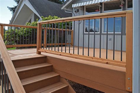 Composite Decking Material Installation Near Yelm | Deck railings ...