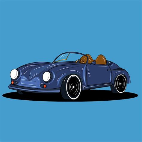 Premium Vector | Blue car vector