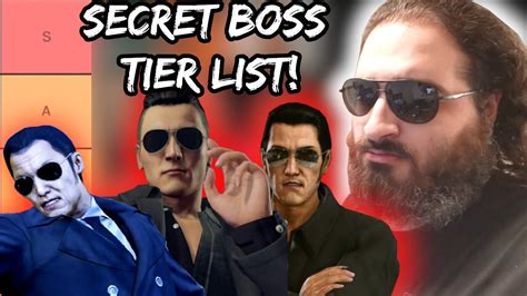 Ranking ALL Yakuza Secret Bosses! - YouTube