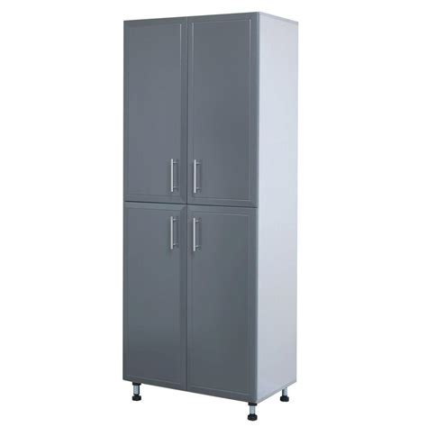 ClosetMaid ProGarage 4 Door Laminated Storage Cabinet in Gray | Shop ...