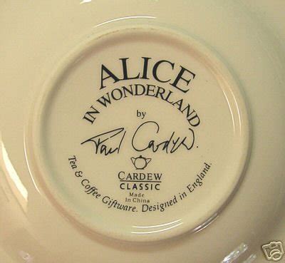 12 PIECE PAUL CARDEW ALICE IN WONDERLAND TEA SET/BOX | #32049123