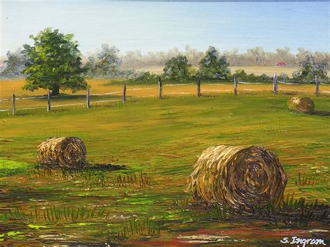 Hay Bales | Art painting, Oil painting, Art