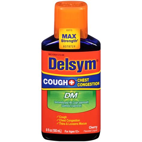 Delsym Cough Suppressant/Expectorant, 6 fl oz - Health & Wellness ...