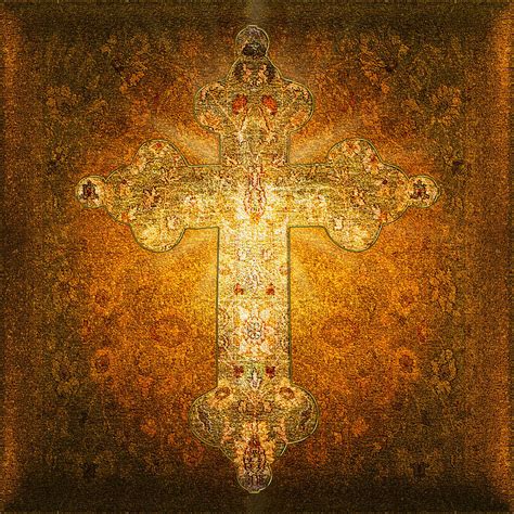 Precious Holy Cross Digital Art by Li van Saathoff - Pixels